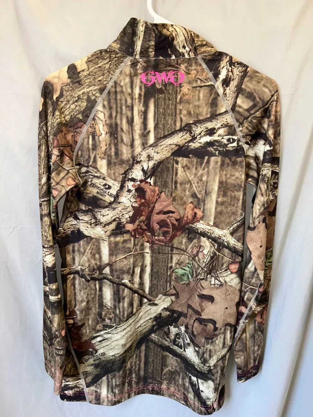 Girls With Guns Camouflage 1/4 Zip Women's Pullover Size Large